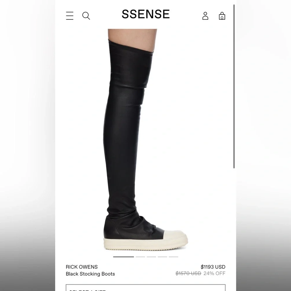 Rick Owens Stocking Shoes Boots - Picture 13 of 13